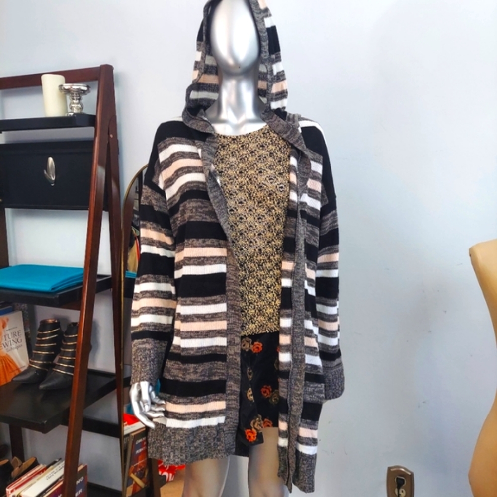 Eve Taylor Hooded Knit Duster 2X - Picture 2 of 9